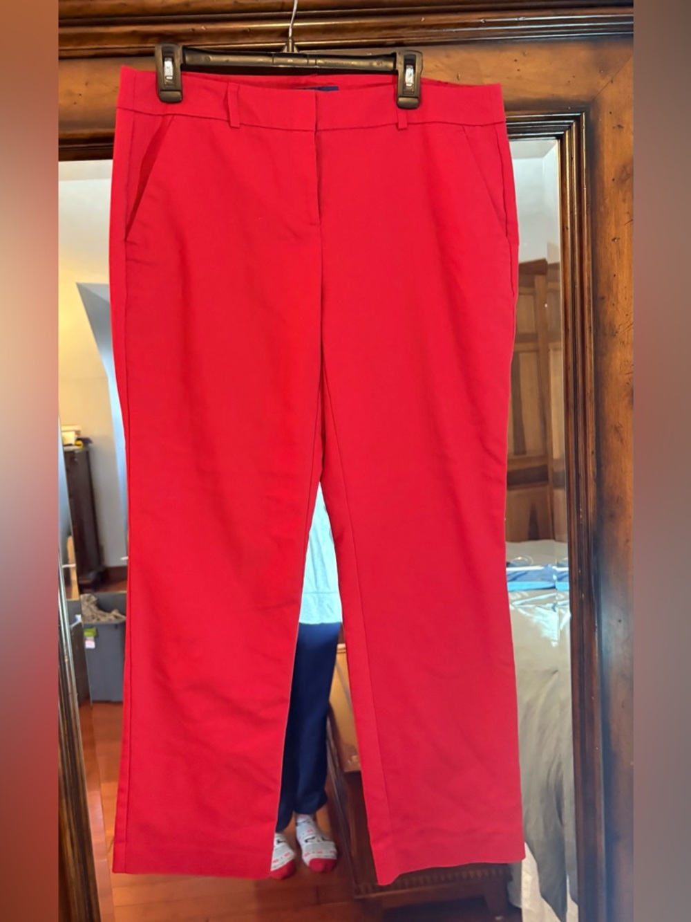 Women’s Red Straight-Leg Brand Apt 9 pants size 12